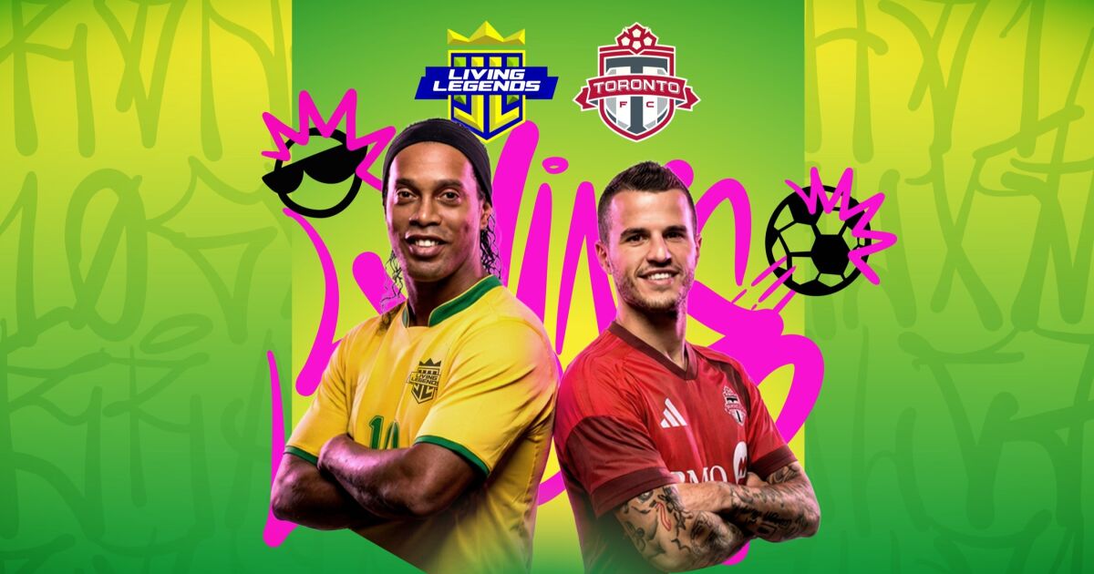 Ronaldinho conquista a Toronto: La estrella mundial del fútbol lidera a las leyendas de Brasil contra las leyendas del Toronto FC en el BMO Field el 8 de Mayo