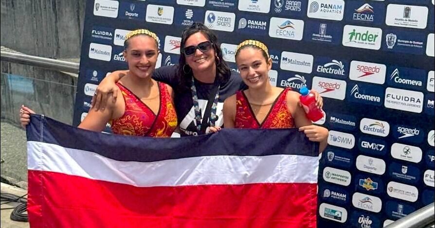 Nadadoras artísticas María Paula Alfaro y Anna Mitinian hacen historia para Costa Rica y Centroamérica