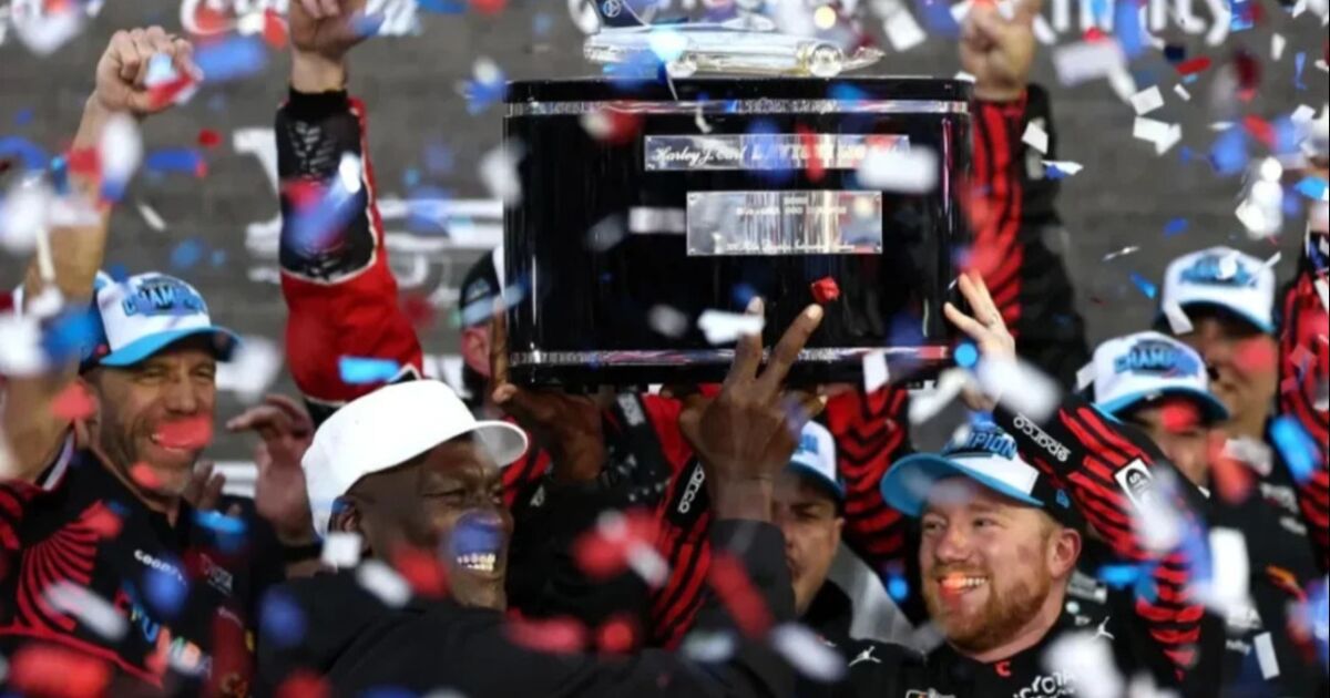 Michael Jordan celebra triunfo histórico en las 500 Millas de Daytona