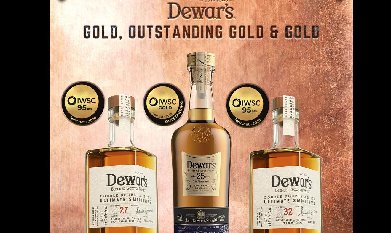 Dewar´s sigue consolidándose como el whisky escocés mezclado más premiado del mundo