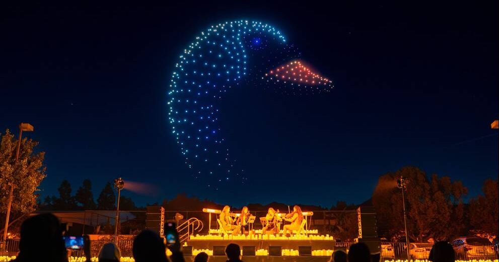 Llega el DroneArt Show: Música que ilumina la noche