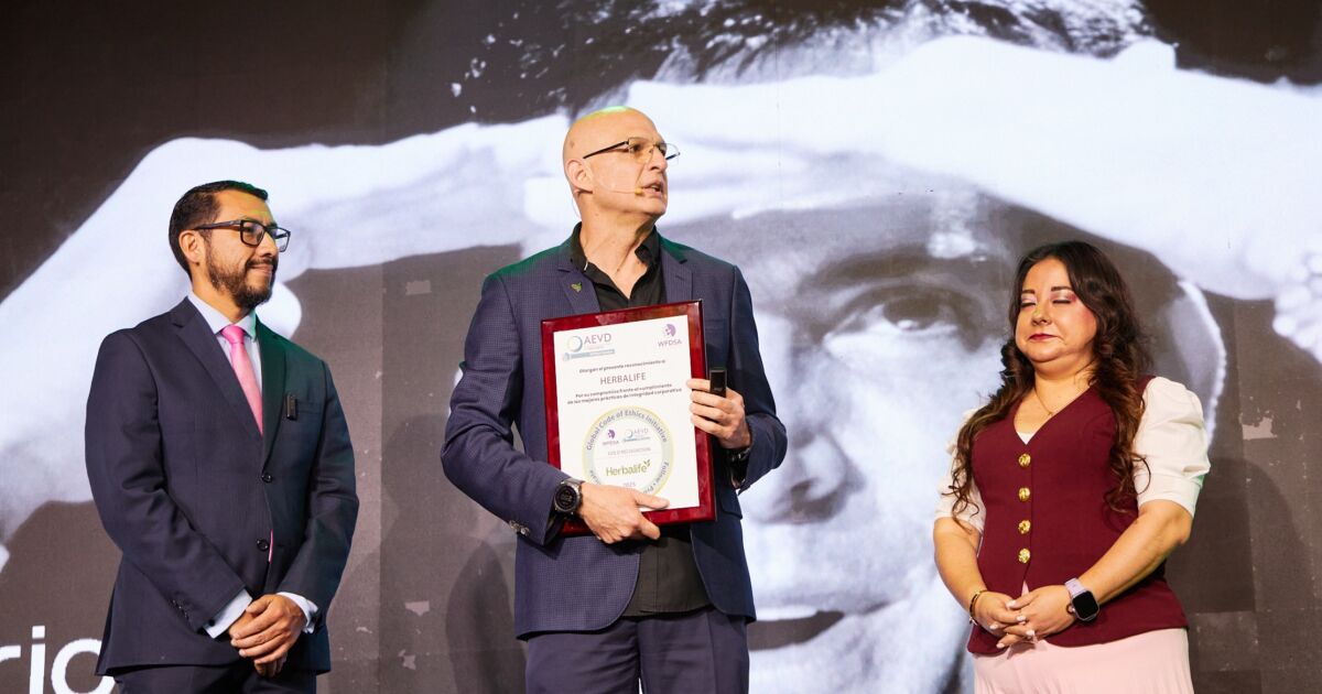 Herbalife recibe reconocimiento de oro por su compromiso con la ética y las buenas prácticas en la venta directa