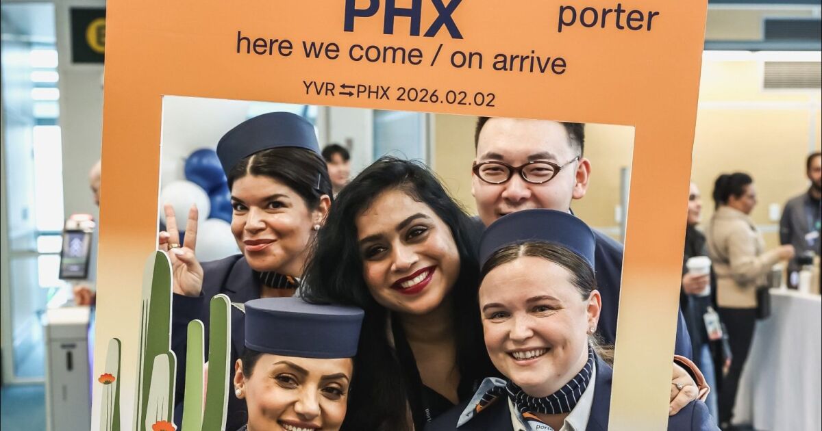 Porter Airlines inaugura su primer servicio transfronterizo desde el oeste de Canadá: Vancouver-Phoenix