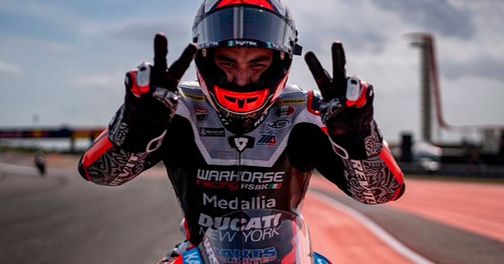 Petrucci arrasa en Austin y es el primer líder de MotoAmerica Superbike 2022