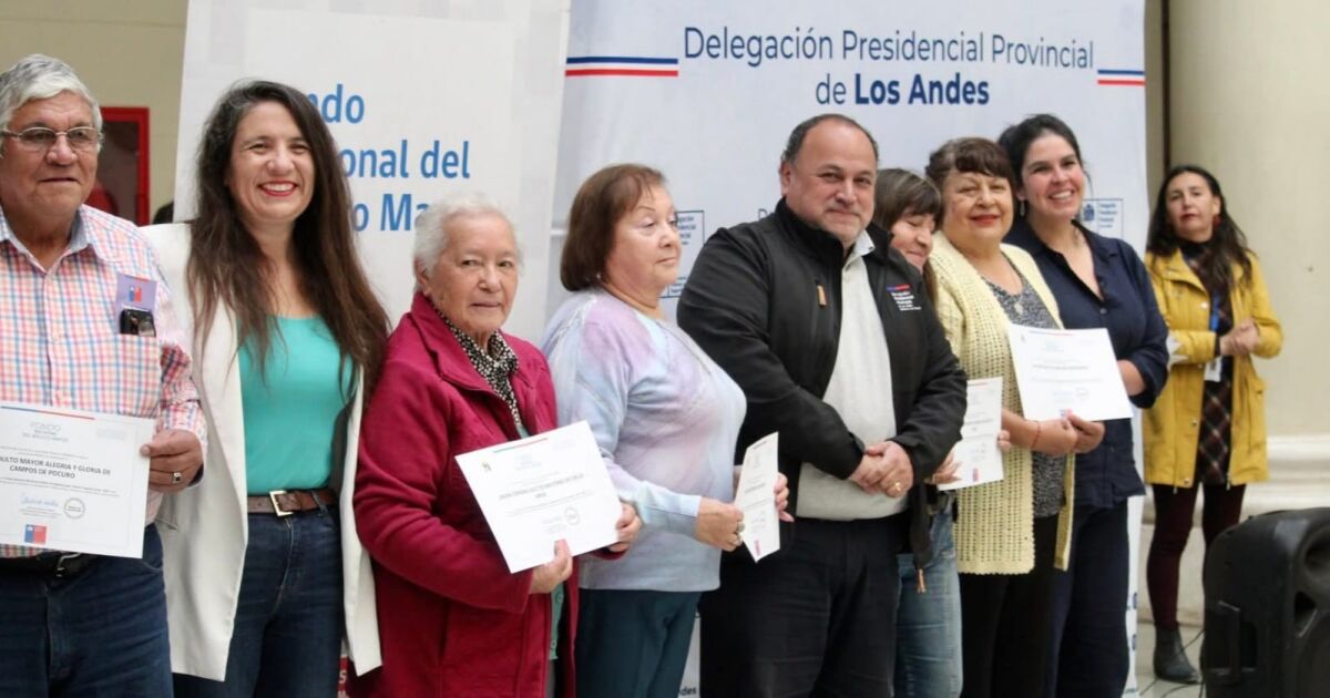 63 organizaciones de la Provincia de Los Andes se adjudican proyectos del Fondo Nacional del Adulto Mayor 2025