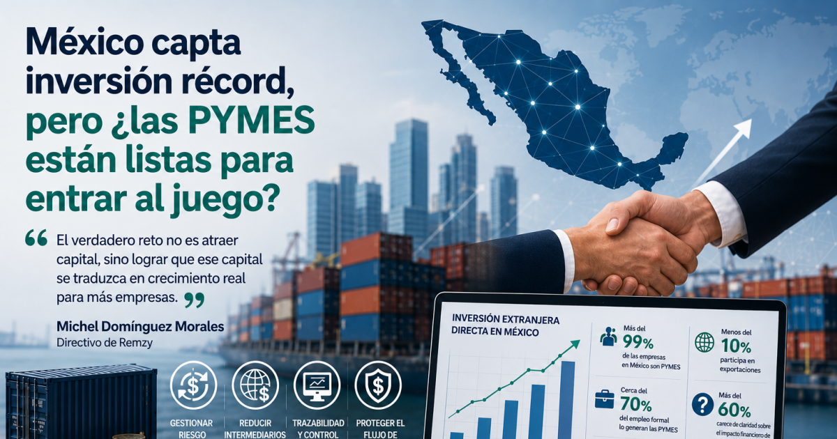 México capta inversión récord, pero ¿las PYMES están listas para entrar al juego?