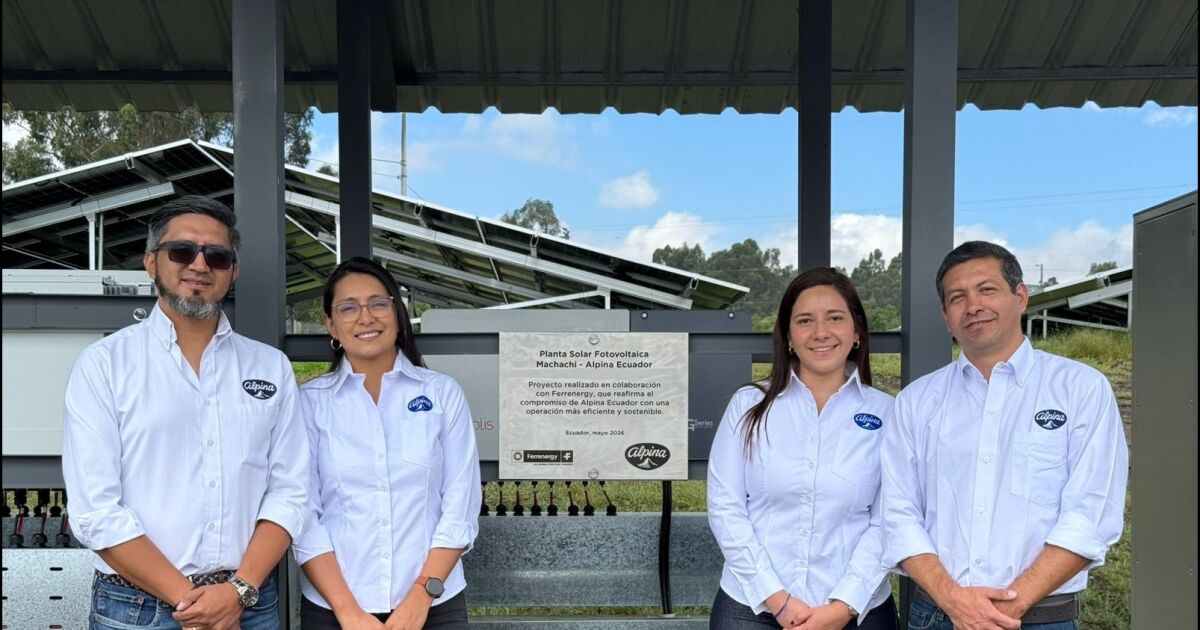 Alpina Ecuador impulsa la transición energética con paneles solares en sus plantas de Machachi y San Gabriel