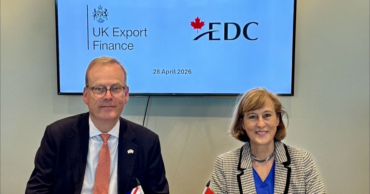 EDC y UKEF firman un acuerdo para impulsar la cooperación entre Canadá y el Reino Unido en sectores clave