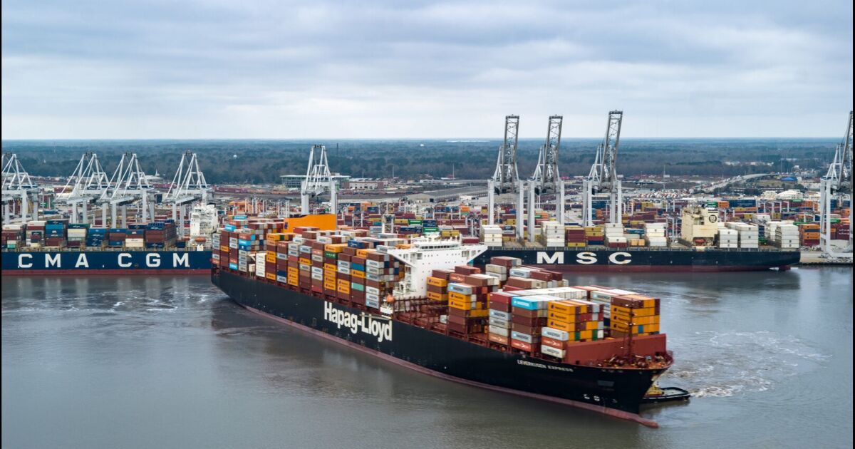 El puerto de Savannah logra el segundo año más activo de su historia