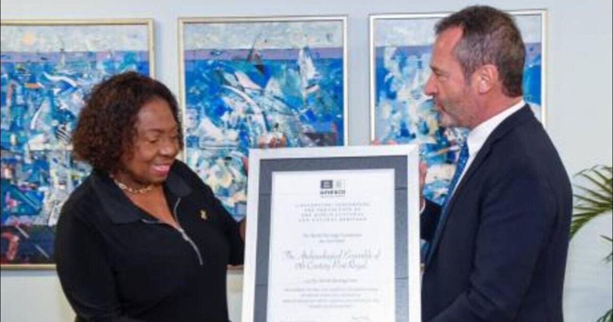 Grange recibe el certificado de Patrimonio Mundial de Port Royal
