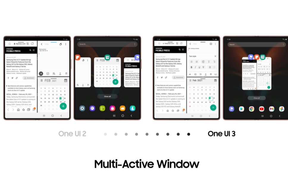 One UI 3.1 te brinda más y mejores interacciones en tu Galaxy Z Fold2 