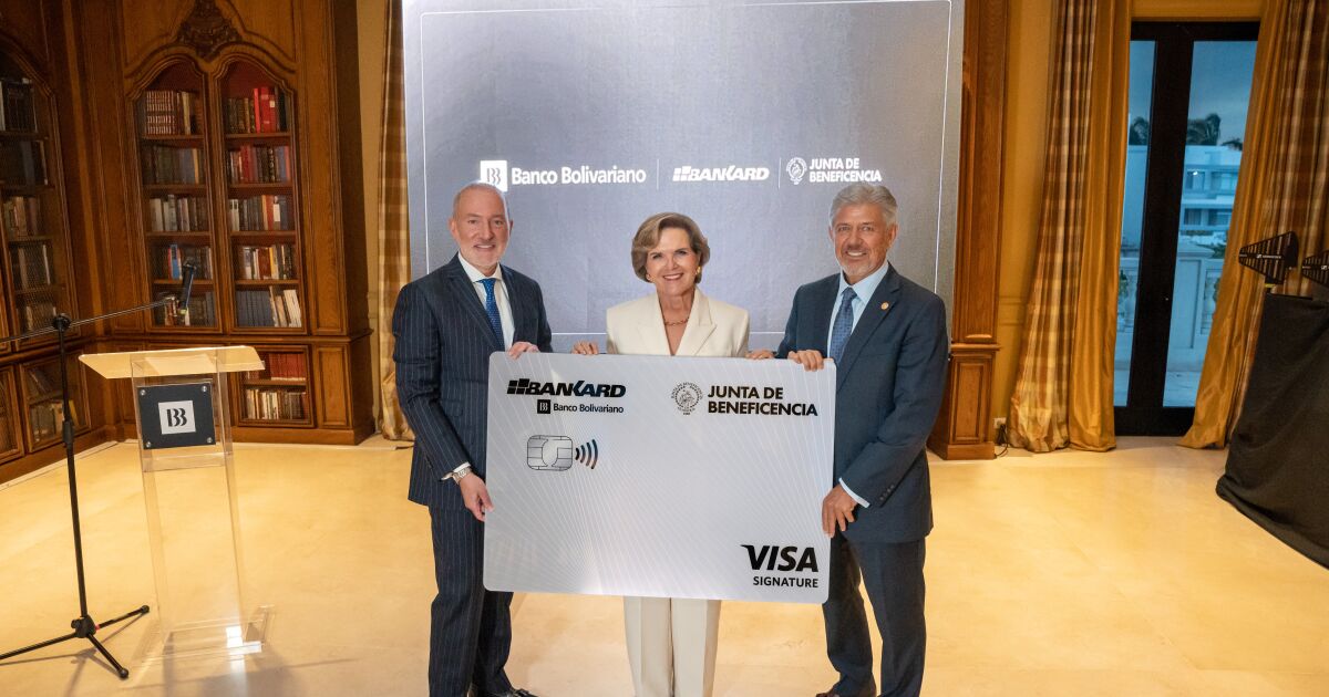 Banco Bolivariano presenta la nueva tarjeta​ Bankard Visa Junta de Beneficencia