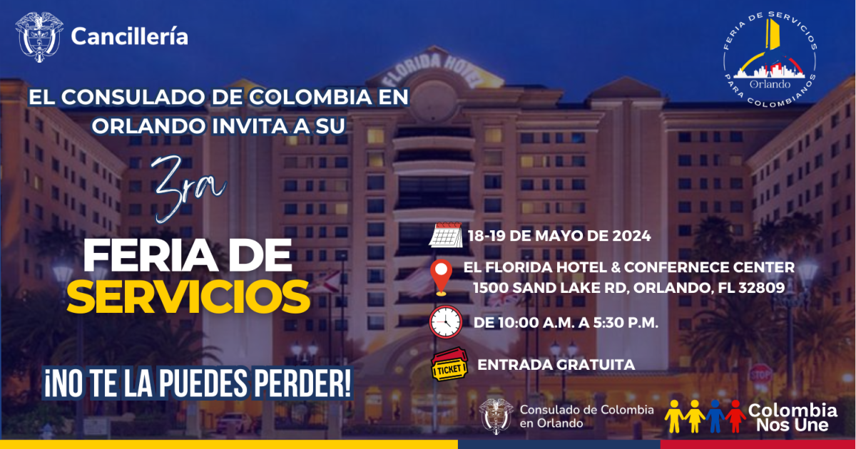 Tercera Feria de Servicios, Comunidad y Salud 2024 la feria colombiana para todos los Hispanos
