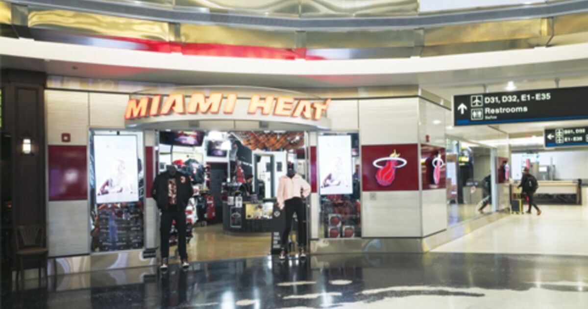 El condado obtendrá una mayor cuota de mercado gracias a la tienda de los Miami Heat en el aeropuerto