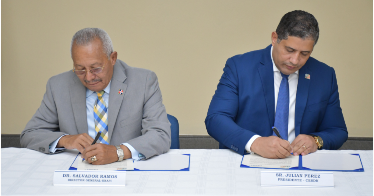 Onapi firma acuerdo interinstitucional para impulsar el desarrollo empresarial en Santo Domingo Norte