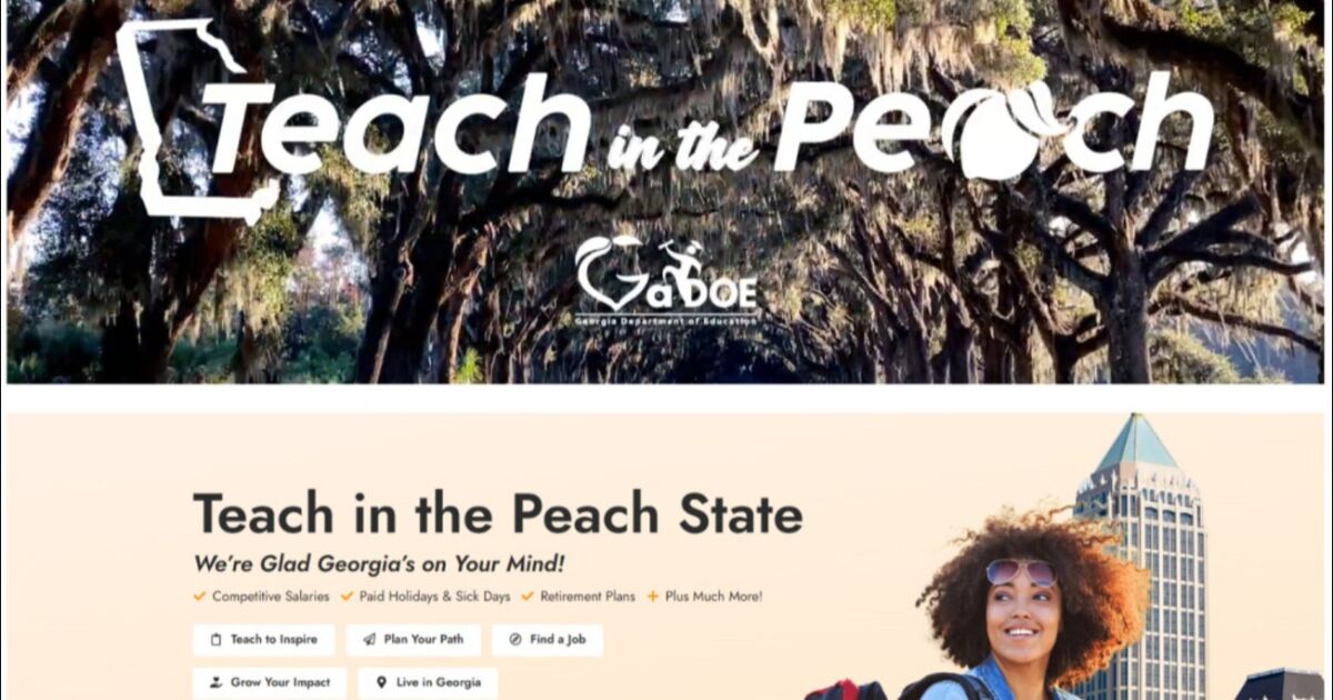 GaDOE lanza la campaña “Teach in the Peach” para reclutar nuevos maestros
