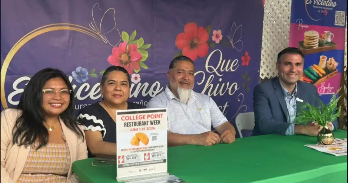 La Semana de los Restaurantes de College Point 2026 comienza el 1 de junio con un 20% de descuento en 22 restaurantes