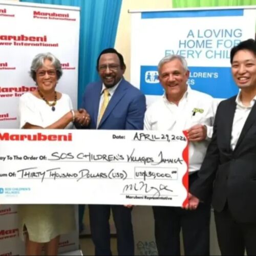 Marubeni dona 30.000 dólares estadounidenses para restaurar las viviendas de Aldeas Infantiles SOS de Jamaica tras el huracán Melissa