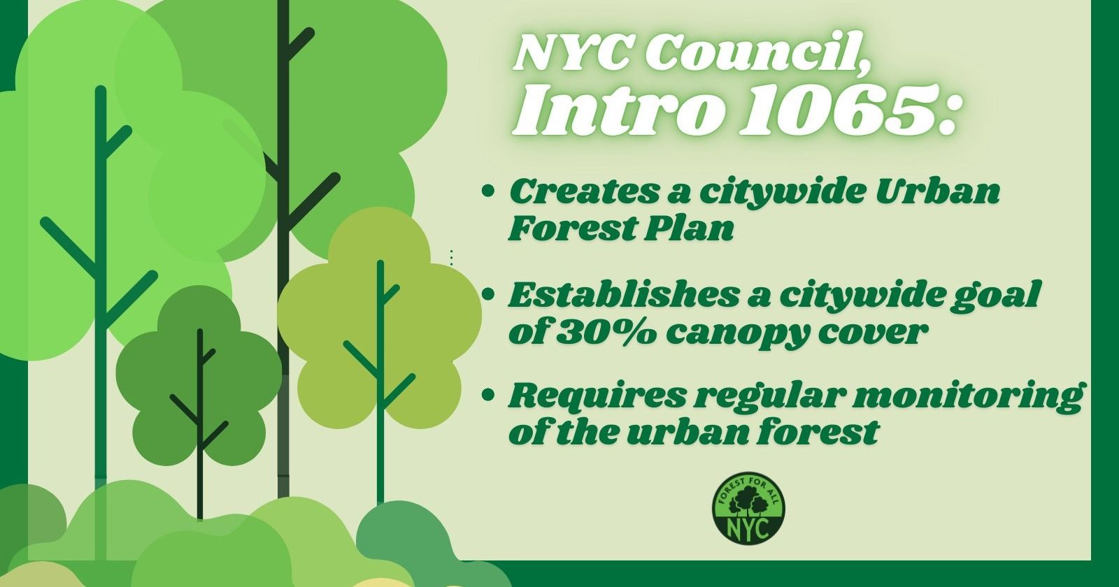 Aprueban Plan forestal urbano para toda la ciudad, por Concejo Municipal de NY
