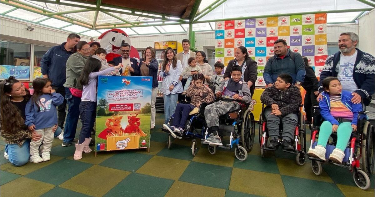 La mayor cruzada de reciclaje en Chile cumple una década apoyando a Teletón y este año busca recaudar 175 toneladas de botellas plásticas