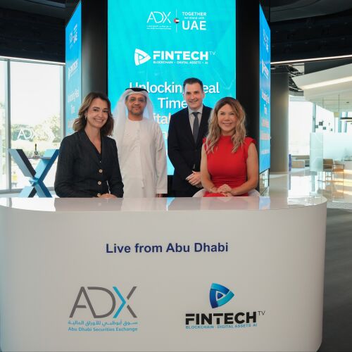 La Bolsa de Valores de Abu Dhabi y FINTECH.TV lanzan el primer estudio global de noticias financieras de la región MENA dentro de una bolsa de valores