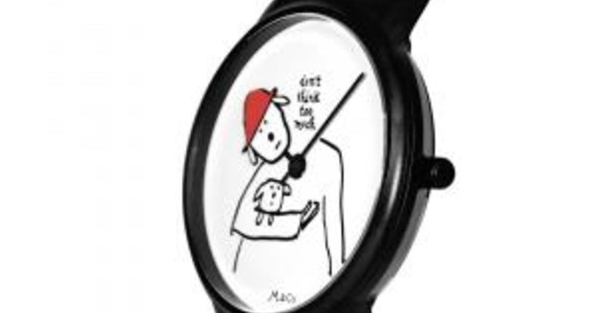 Projects Watches y Maira Kalman presentan el reloj "Don't Think Too Much" de M&Co.