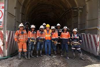 Sostenibilidad de la Industria Minera RD: Ministro Isa Conde durante visita a primer modelo de minería subterránea
