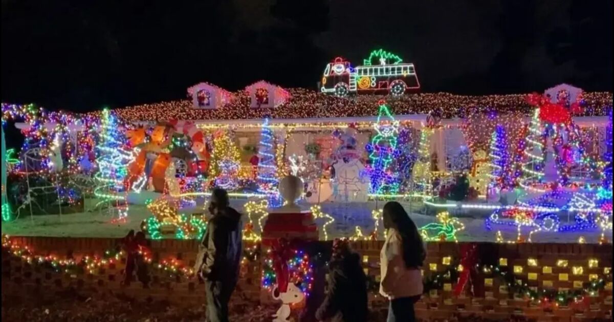 Luces navideñas en los alrededores de Atlanta