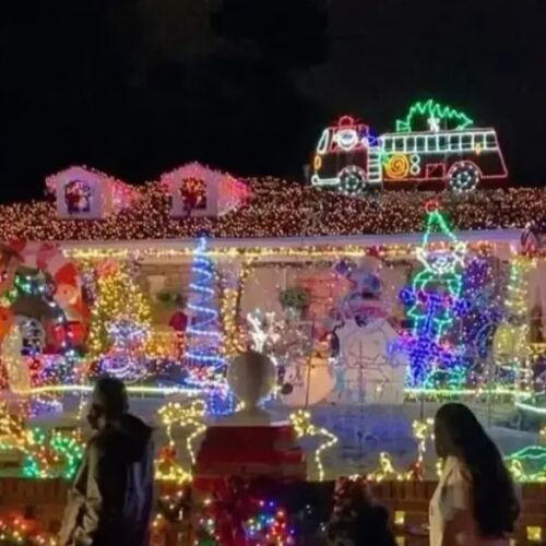 Luces navideñas en los alrededores de Atlanta
