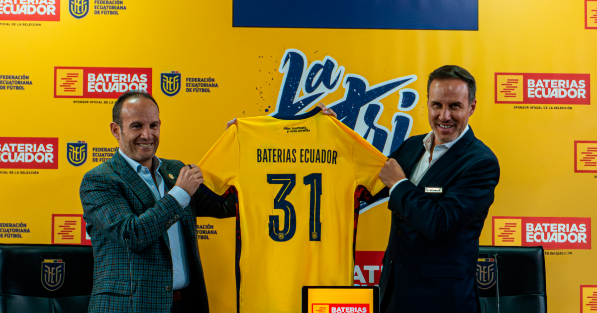 Baterías Ecuador anuncia alianza estratégica con la Selección Ecuatoriana de Fútbol hasta 2031