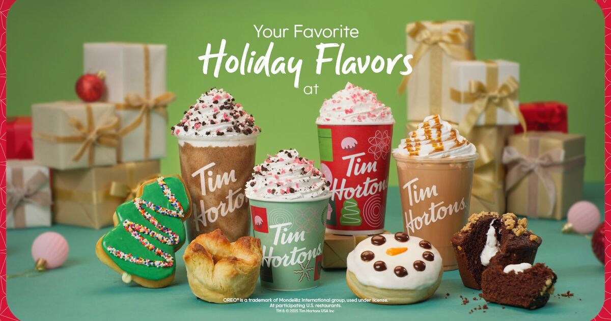 Tim Hortons® US celebra la temporada navideña con un delicioso menú de sabores festivos.