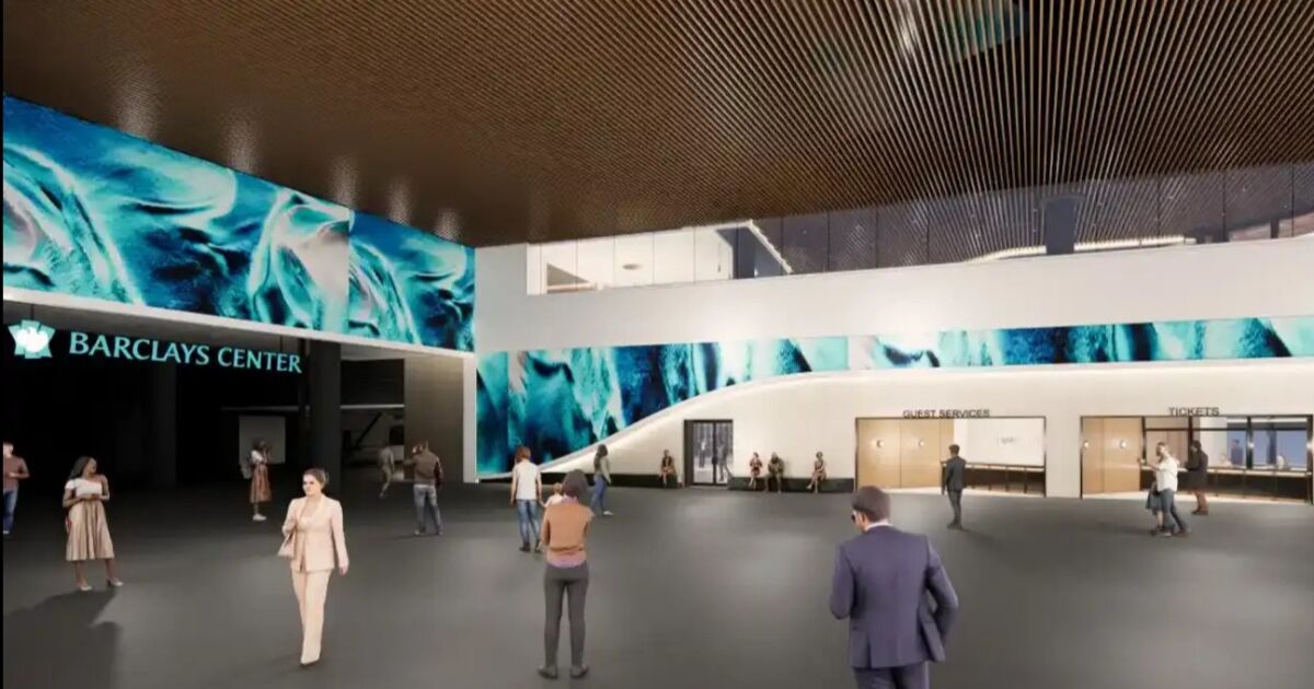 Remodelación de 150 millones de dólares del Barclays Center añade un nuevo atrio, una sala VIP de AmEx e instalaciones de arte público