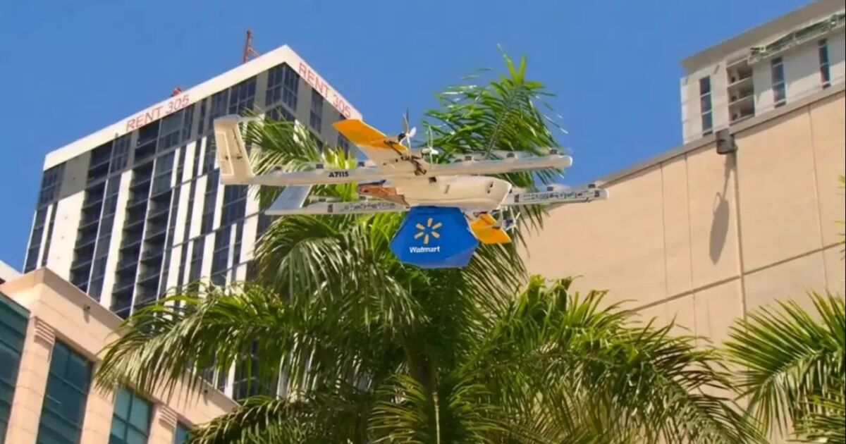 Walmart y Wing probaron las entregas con drones en Miami