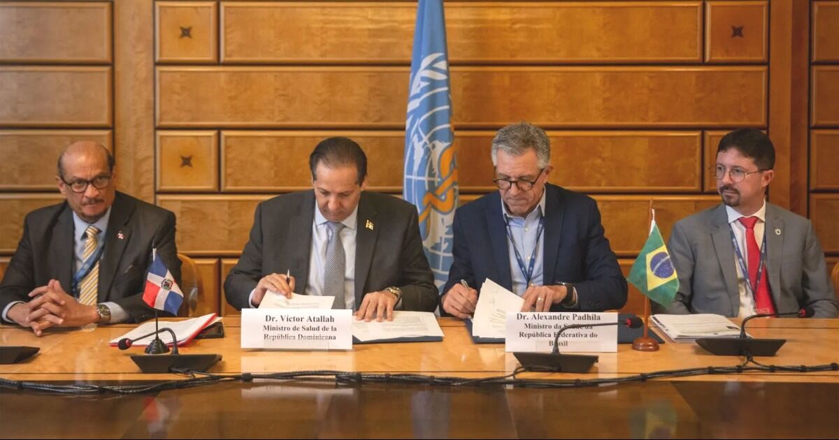 RD y Brasil firman memorando fortalecer cooperación en salud