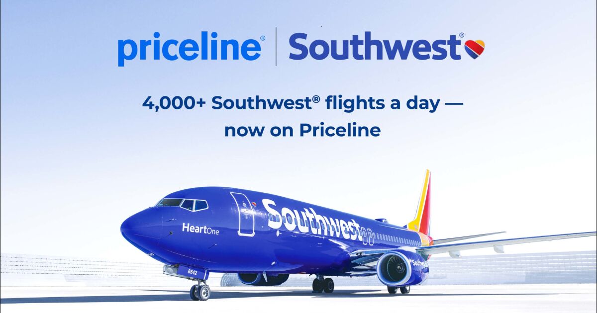 Southwest Airlines despega con Priceline: más vuelos, más sonrisas, las mismas excelentes tarifas, ahora disponibles directamente en Priceline