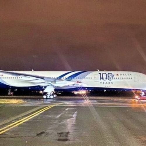 Delta celebra su centenario con un esquema especial en un Airbus A350
