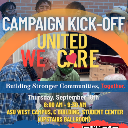 United Way del suroeste de Georgia organizará el lanzamiento de la campaña "United We Care" en ASU