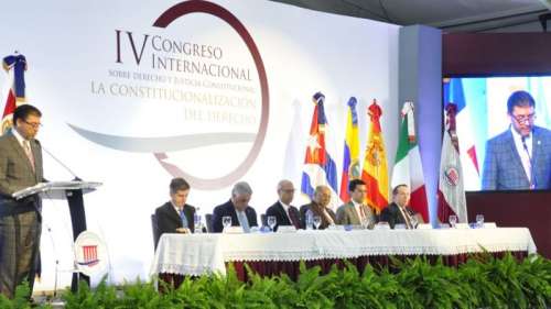 En el IV Congreso Internacional sobre Derecho y Justicia Constitucional resaltan valor de la Constitución de la República Dominicana
