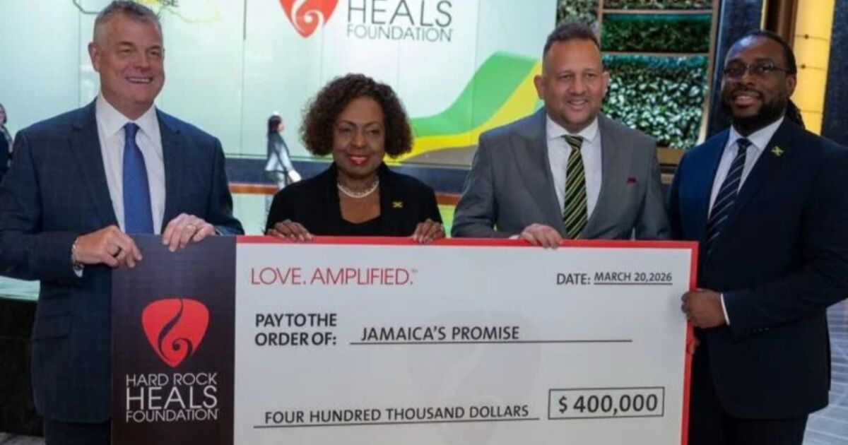 La Fundación Hard Rock Heals recauda 62 millones de dólares jamaiquinos para la recuperación de Jamaica tras el huracán