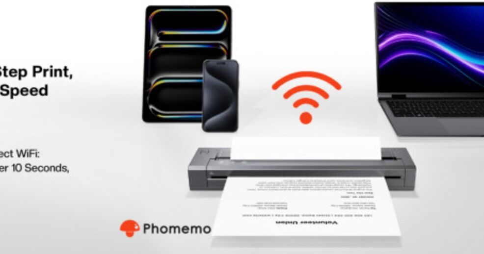 Phomemo lanza la G100 Pro como la primera impresora térmica portátil Wi-Fi directa para dispositivos Apple
