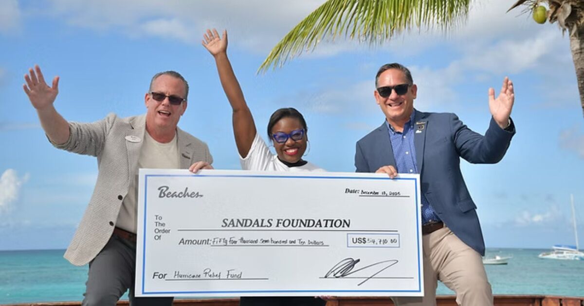 TCI Corporate Community/Beaches Resort recauda fondos para la ayuda a Melissa en Jamaica