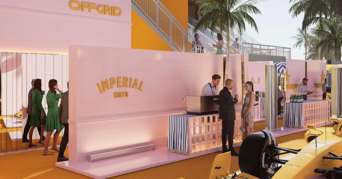 Off Grid presenta un nuevo estándar en hospitalidad en la pista del Gran Premio de Miami 2026