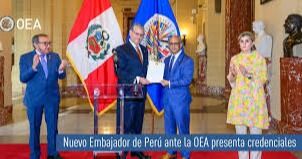 Nuevo Embajador de Perú ante la OEA presenta credenciales