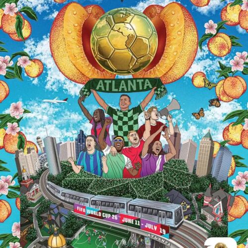 Revelan póster con temática de Atlanta para la Copa Mundial de la FIFA 2026