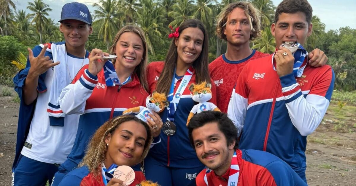 Costa Rica cierra con seis medallas su participación en el surf de los Juegos Centroamericanos Guatemala 2025