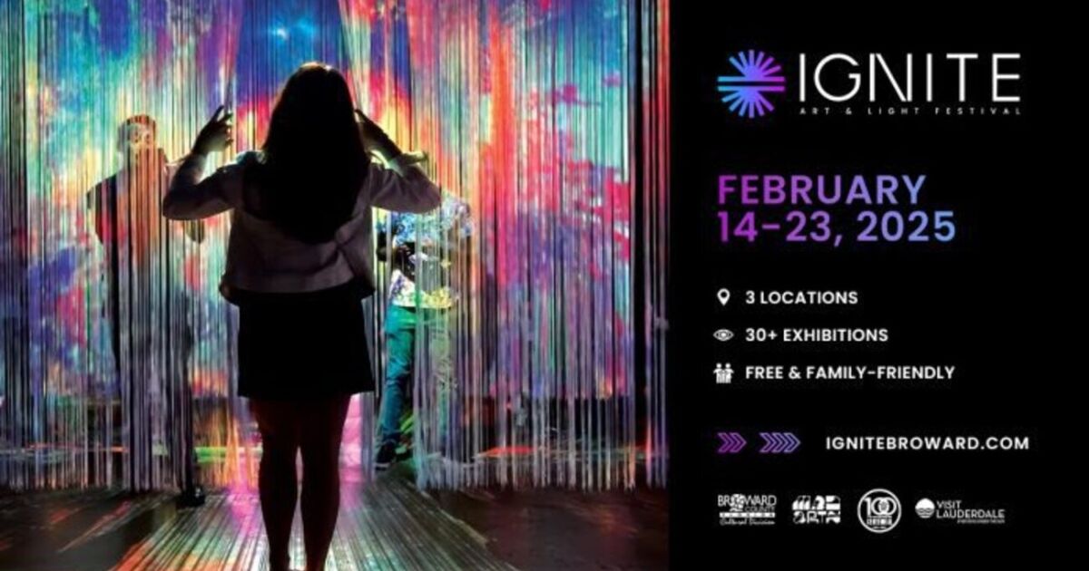 El festival IGNITE Broward regresa más grande, más brillante y más inmersivo que nunca del 14 al 23 de febrero de 2025