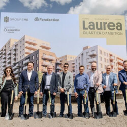 Groupe HD y Fondaction marcan la inauguración oficial de Laurea - Quartier D'Ambition en Montreal