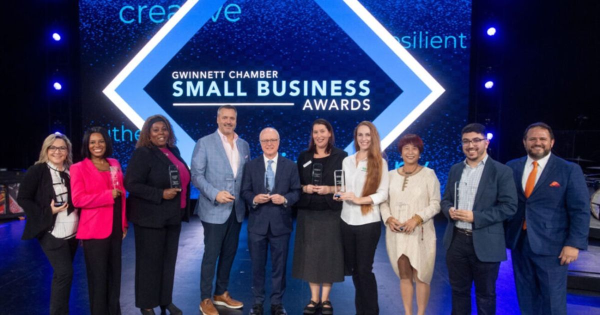 Ganadores del premio para pequeñas empresas 2023 otorgó la Cámara de Gwinnett