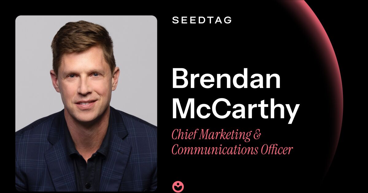 Seedtag nombra a Brendan McCarthy como Chief Marketing & Communications Officer