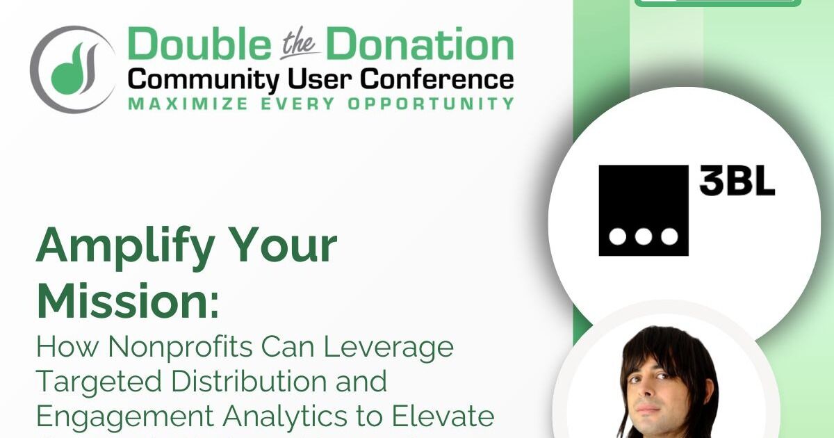 3BL se une a la conferencia de usuarios de la comunidad Double the Donation, el 22 de enero